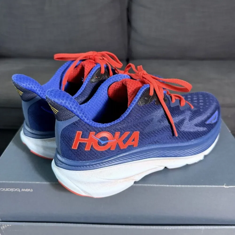 Hoka One One Clifton 9 Bellwether Blue Running Shoes Men's Size 10D - Picture 4 of 12